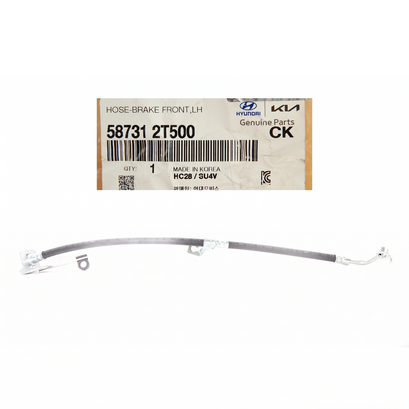 Genuine Brake Hydraulic Hose Front LH Driver side KIA OPTIMA 11-15 587312T500