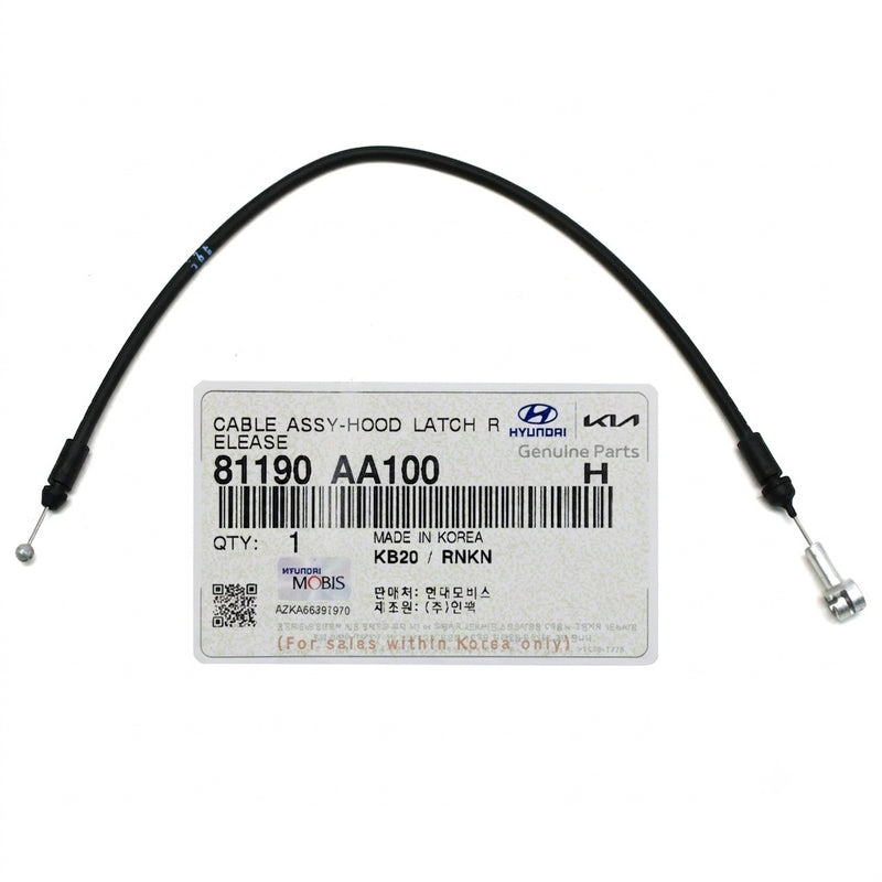 Hood Latch Release Cable for 2021-2025 Hyundai Elantra / N 81190AA100 Genuine