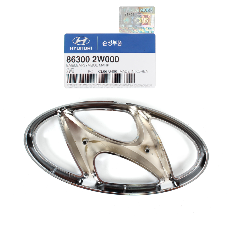 Genuine Front Grille "H" Emblem for 2013-2016 Hyundai Santa Fe Sport 86300-2W000