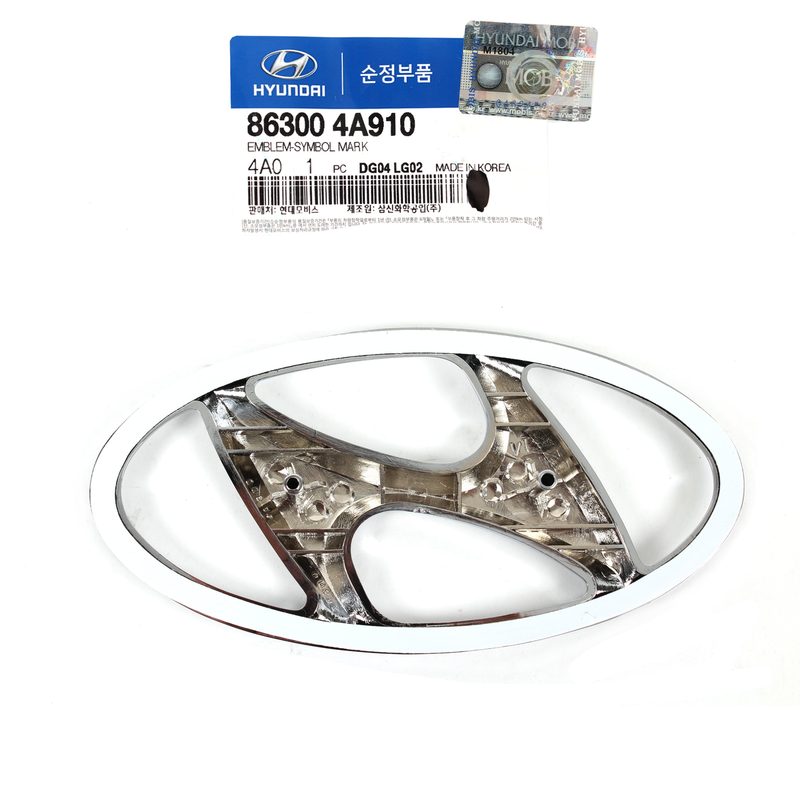 GENUINE OEM Front Grille Emblem & Plate  2011-2013 Hyundai Sonata 863004A900