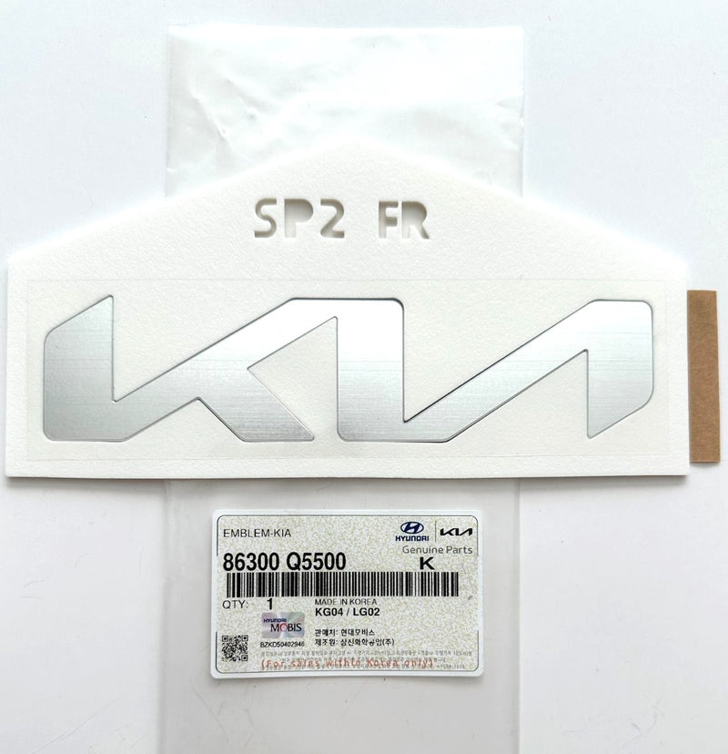 Genuine FRONT Bumper Emblem Mark KIA Seltos 2022-2023 OEM# 86300-Q5500