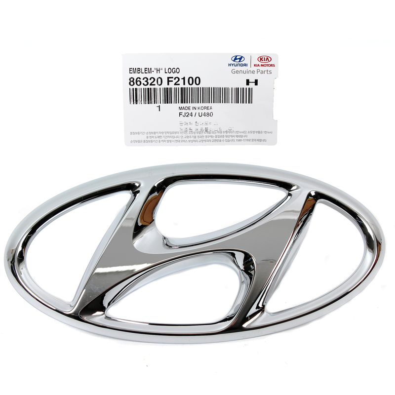 Front Grille "H" Emblem for 2017 2018 Hyundai Elantra Sedan 86320-F2100