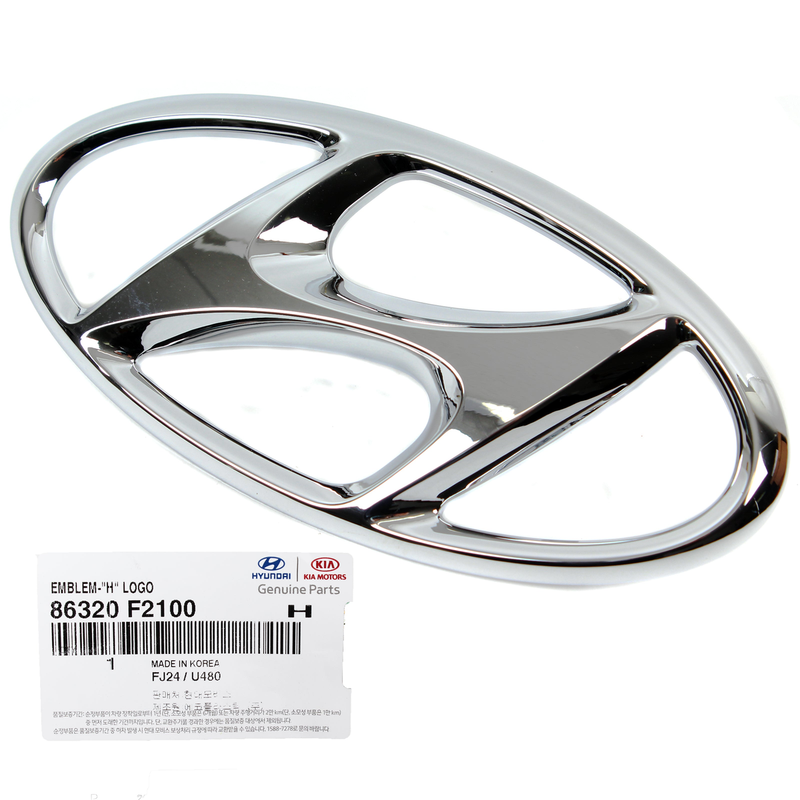 Front Grille "H" Emblem for 2017 2018 Hyundai Elantra Sedan 86320-F2100
