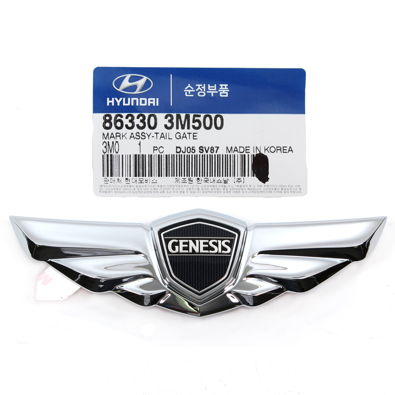GENUINE REAR Trunk Wing Emblem for 2009-2014 Hyundai Genesis OEM 863303M500