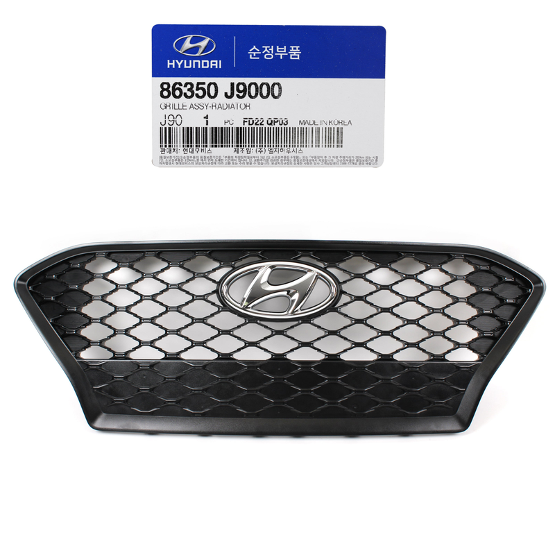 Front Bumper Radiator Grille BLACK for 2018-2021 Hyundai Kona 86350J9000