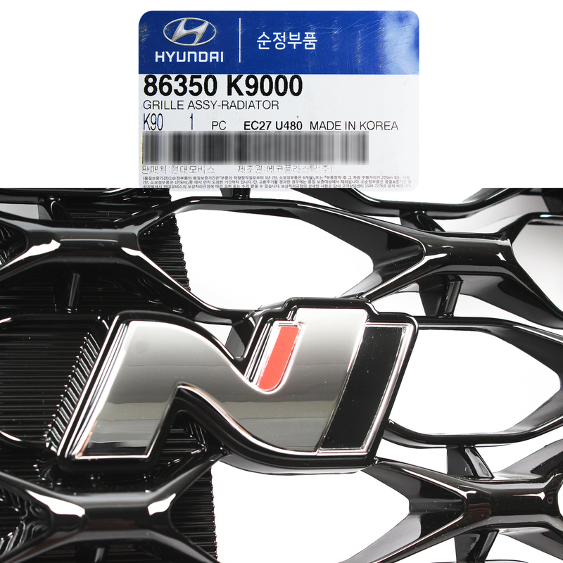 Genuine Front Bumper Grille With Emblem Hyundai Veloster N 2019-2022 86350K9000