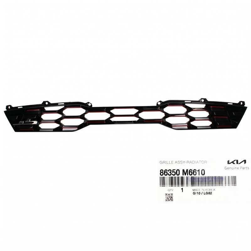 GENUINE Front Bumper Upper Grille RED Kia Forte GT 1.6L Turbo 2022-24 86350M6610