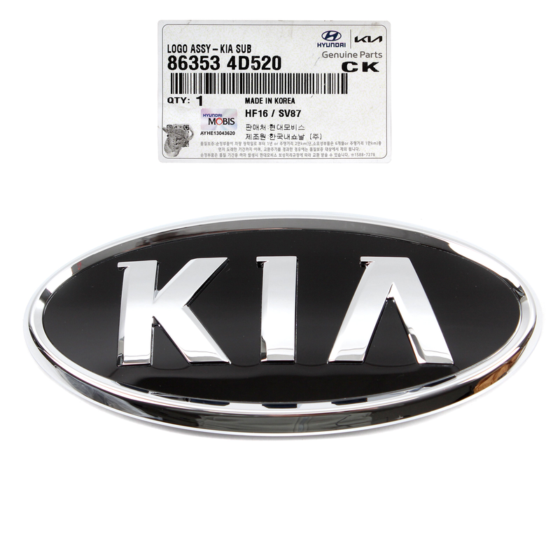 Genuine Front Grille Emblem Kia Logo Mark Badge Ornament OEM Kia Sedona 2007-14