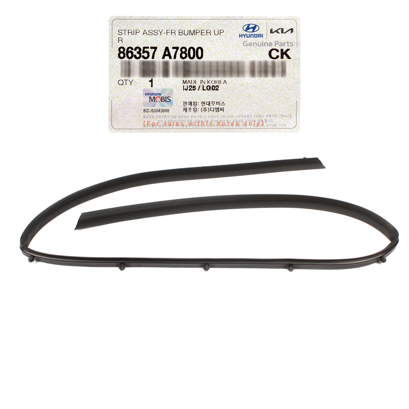 GENUINE Front Bumper Hood Rubber Seal Strip for 2017 2018 Kia Forte 86357A7800