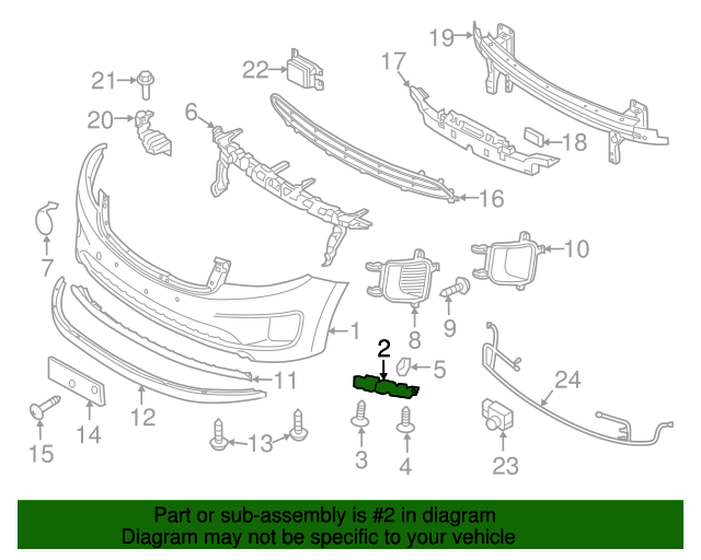GENUINE Front Bumper Side Bracket RIGHT RH for 2015-2021 Kia Sedona 86514A9000