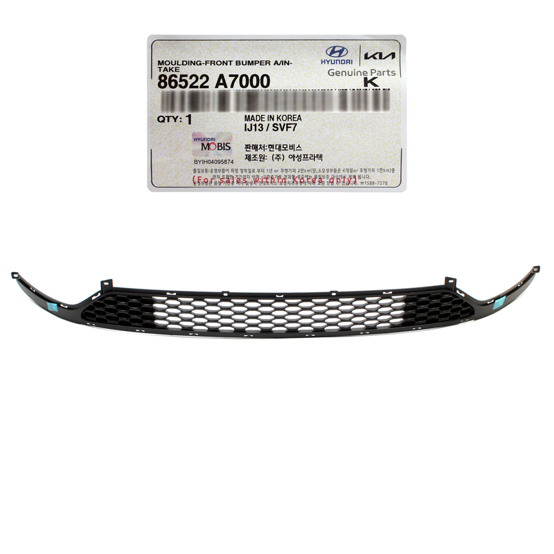 GENUINE Front Bumper Lower Grille for 2014-2016 Kia Forte Forte5 86522A7000