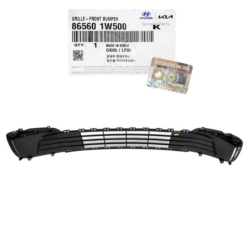 GENUINE 2016-2017 Kia Rio Sedan Front Bumper Lower Grille w/ Chrome 865601W500