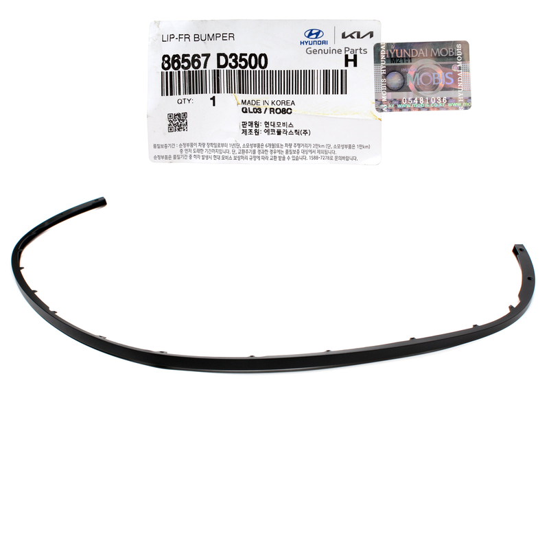 GENUINE Front Bumper Lower Lip Deflector for 19-21 Hyundai Tucson OEM 86567D3500