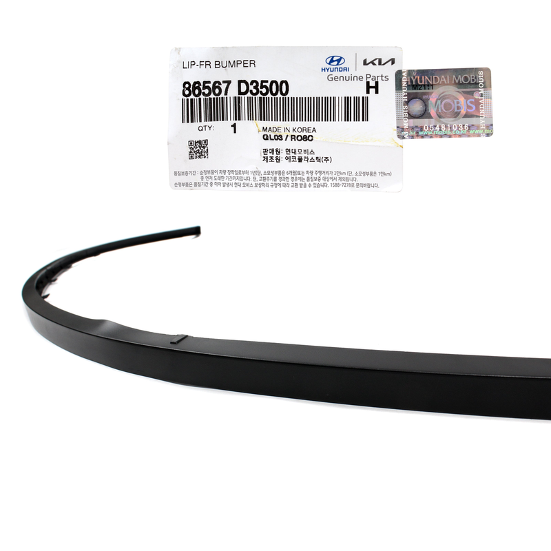 GENUINE Front Bumper Lower Lip Deflector for 19-21 Hyundai Tucson OEM 86567D3500