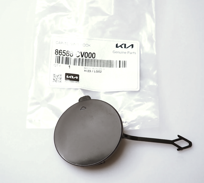 Genuine FRONT Bumper Tow Hook Eye Cap Cover 2022-2024 Kia EV6 # 86588-CV000