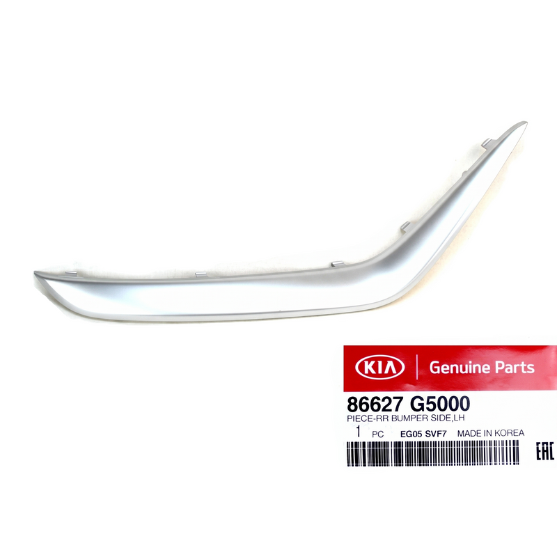 KIA Rear Bumper Lower Molding LEFT Driver Side 2017-2019 Kia Niro 86627G5000
