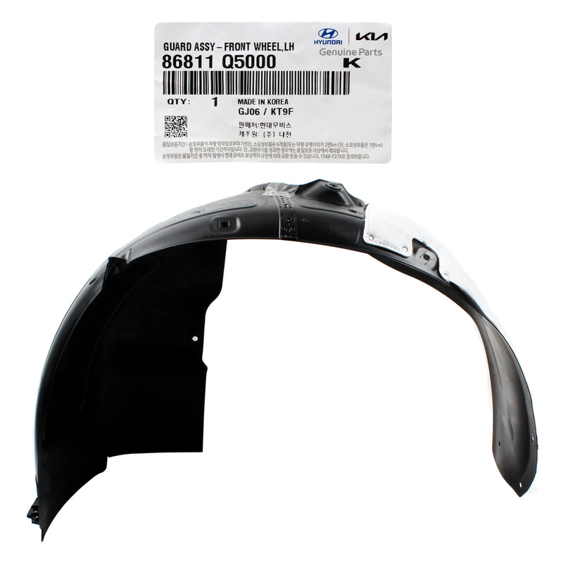 Genuine Front Fender Liner LEFT Driver Side for 2021-2025 Kia Seltos 86811-Q5000