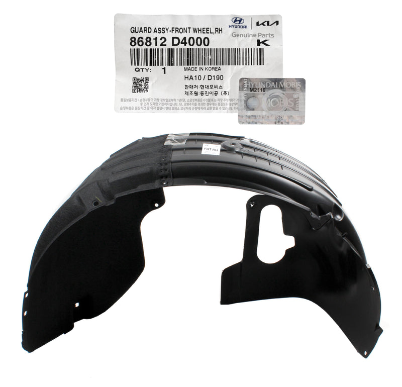 Front Fender Liner FR RIGHT PASSENGER for 16-18 Kia Optima GENUINE 86812D4000