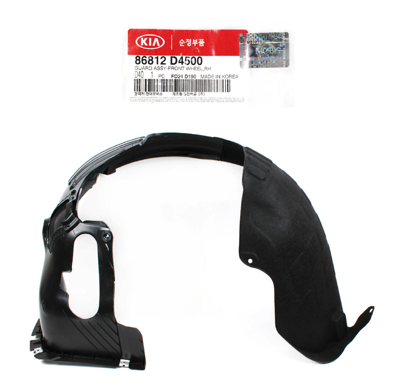 Genuine 86812D4500 Front Fender Liner Right Passenger For Kia Optima 2019-2020