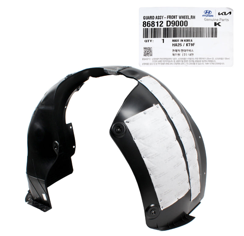 Genuine OEM Kia 86812 D9000 Passenger Front Fender Liner 2016-2019 Sportage