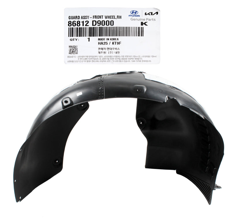Genuine OEM Kia 86812 D9000 Passenger Front Fender Liner 2016-2019 Sportage