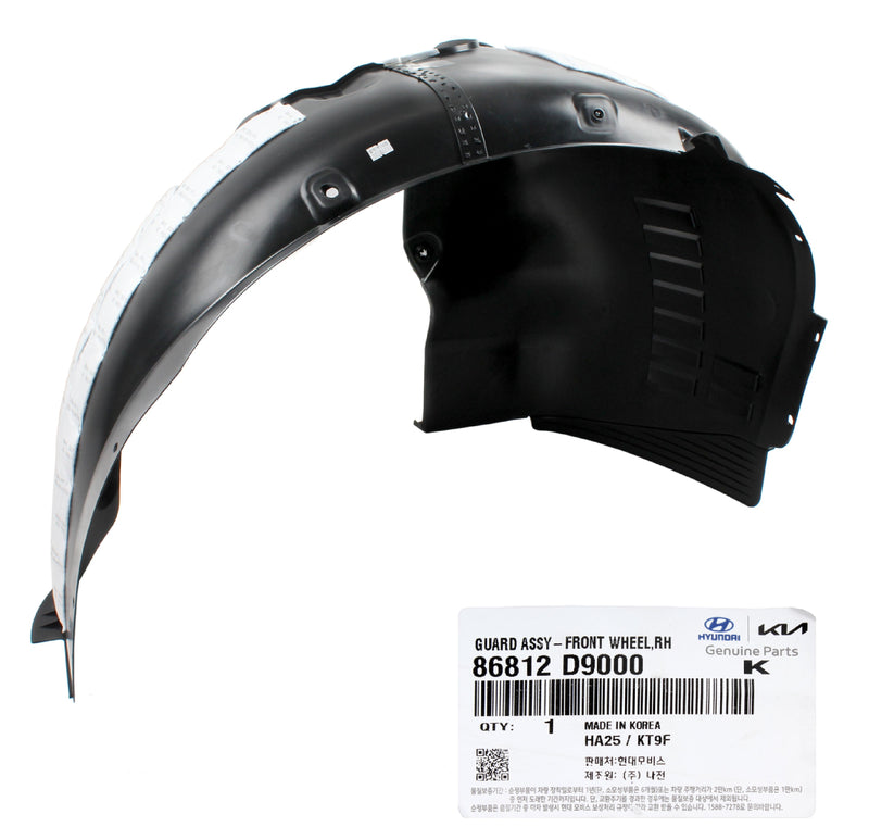 Genuine OEM Kia 86812 D9000 Passenger Front Fender Liner 2016-2019 Sportage