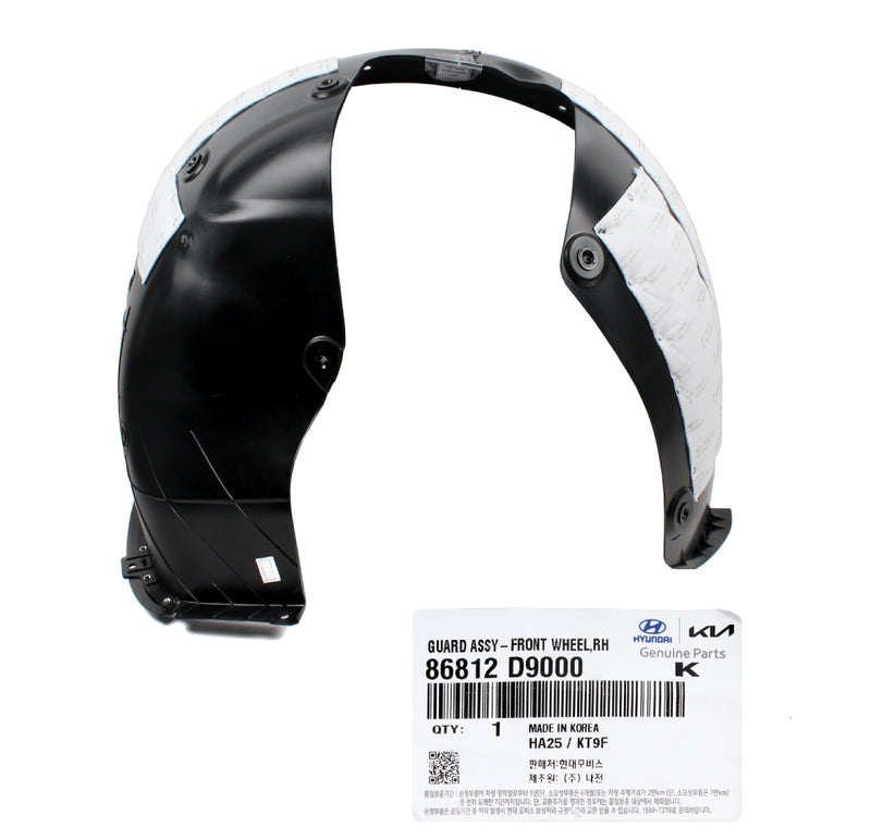 Genuine OEM Kia 86812 D9000 Passenger Front Fender Liner 2016-2019 Sportage