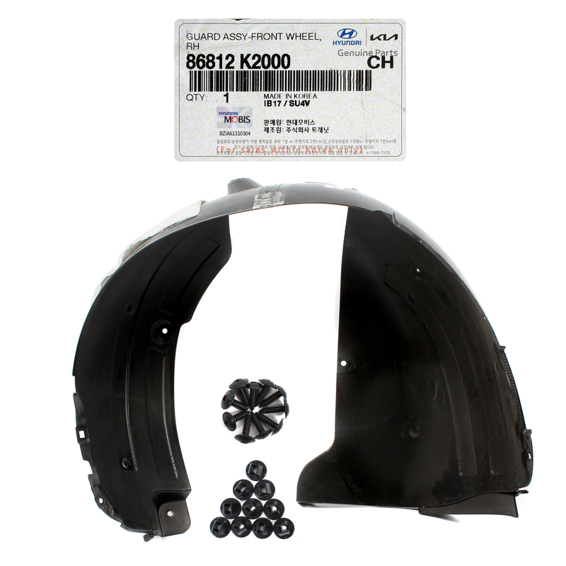 Front Fender Liner RIGHT RH for 2020-2024 Hyundai Venue 86812K2000