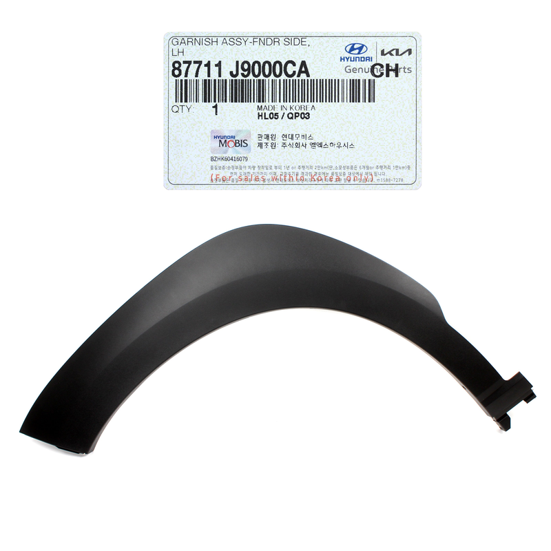 Front Fender Wheel Molding LEFT LH for 18-23 Hyundai Kona Genuine 87711-J9000CA
