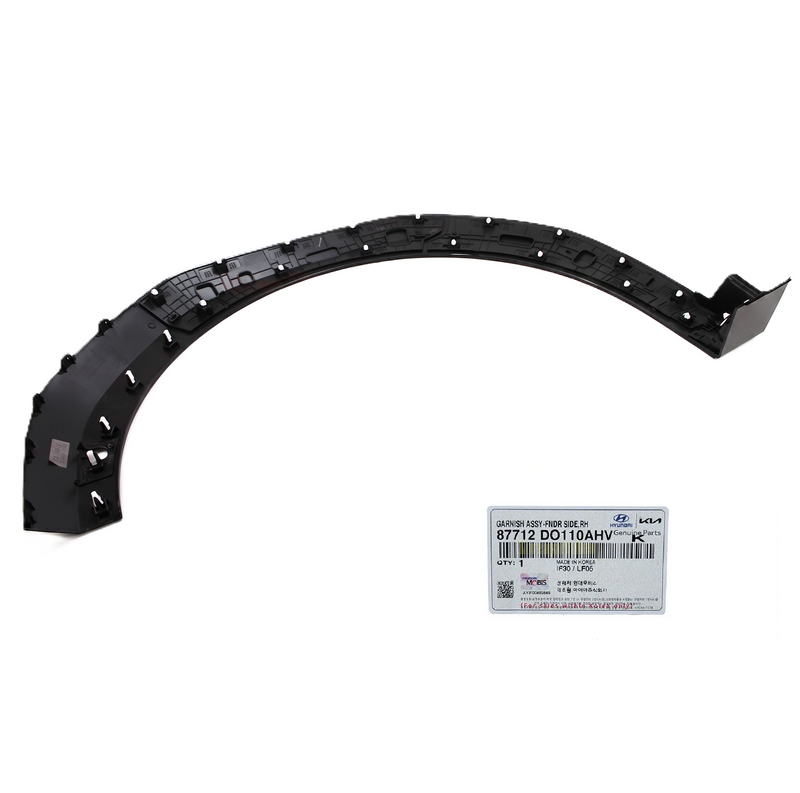 Genuine Fender Side Garnish RH Passenger 87711DO110AHV 87712DO110AHV for Kia EV9