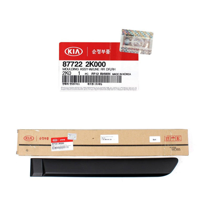GENUINE REAR Door Side Body Molding RIGHT RH for 2010-2013 Kia Soul 877222K000