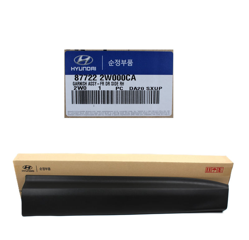 OEM Front Door Molding Garnish Right RH For 13-19 Hyundai Santa Fe 877222W000CA