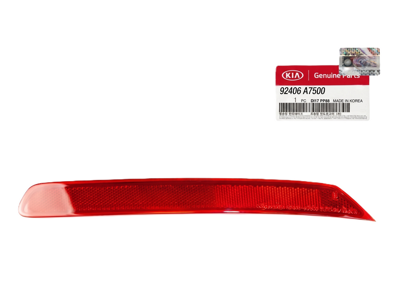 OEM Bumper Reflector Rear RIGHT Passenger Kia Forte Sedan 17-18 92406-A7500