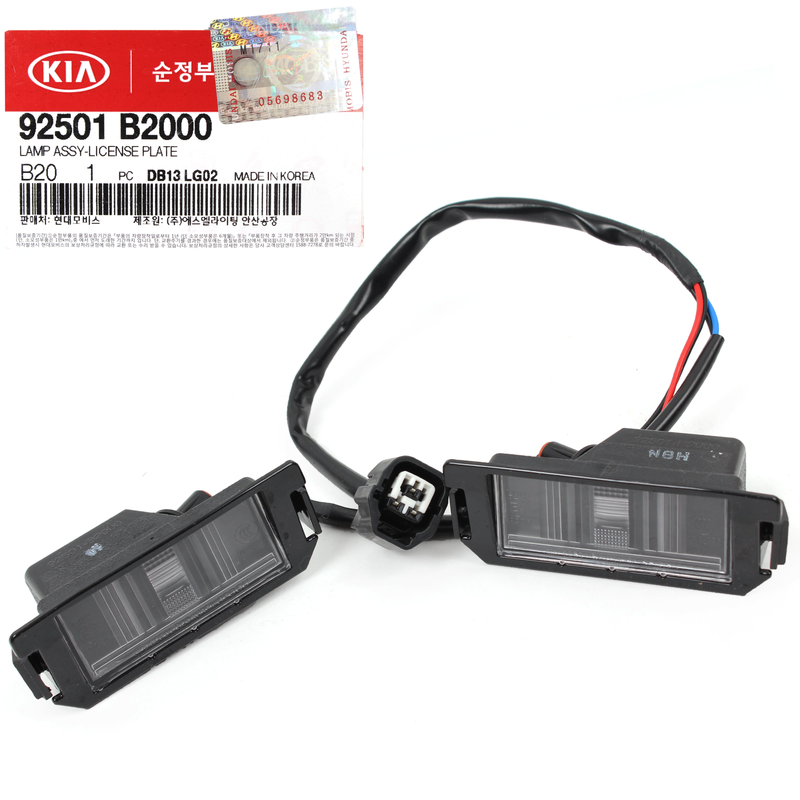 OEM Rear License Plate lamp LH & RH for 14-19 Kia Soul / EV 92501B2000