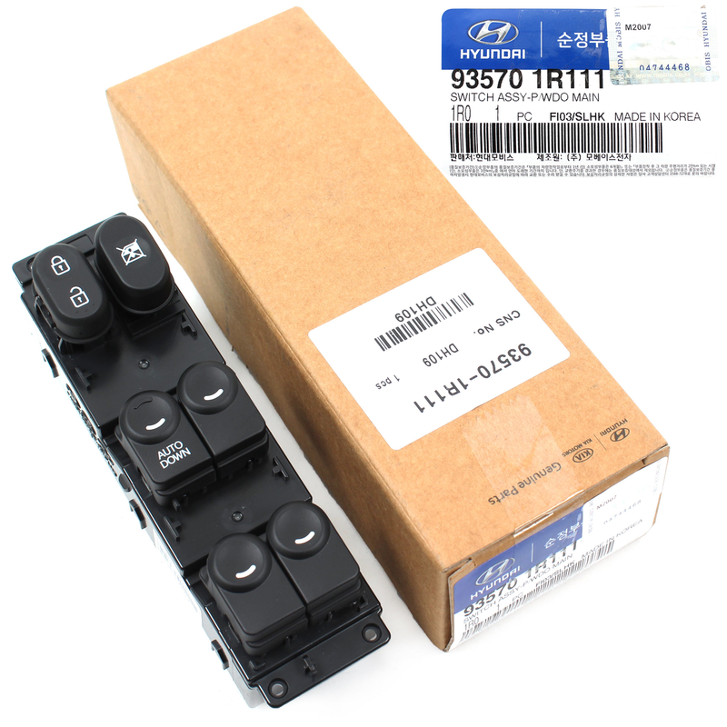 Power Window Main Switch for 2013-2017 Hyundai Accent OE# 93570-1R111