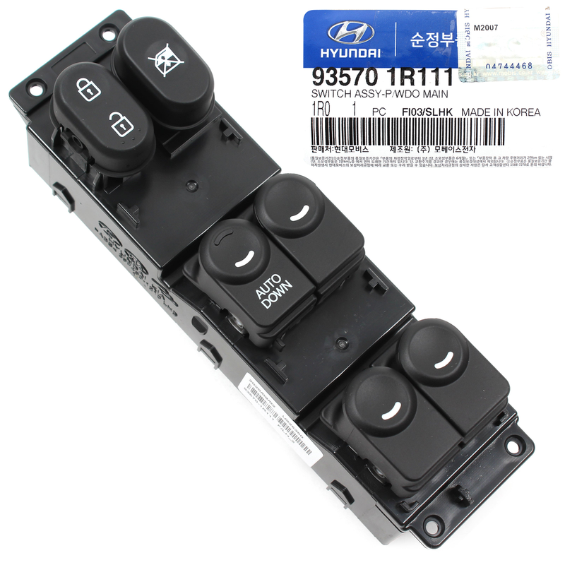 Power Window Main Switch for 2013-2017 Hyundai Accent OE# 93570-1R111