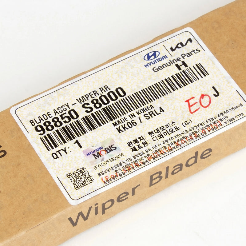 Rear Wiper Blade 12" for 2020-2025 Hyundai Palisade 98850S8000 Genuine