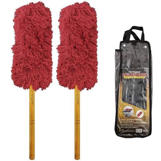 California Car Duster Super Duster with Wooden Handle, 2 Pack