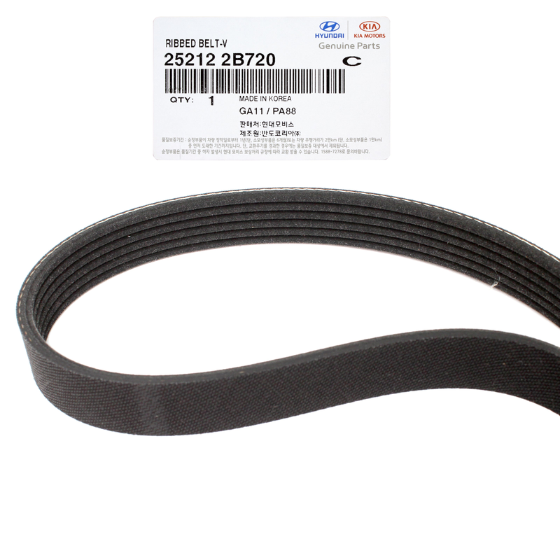 GENUINE Serpentine Belt For Kia Forte Koup Forte5 Optima Soul 14-21 252122B720