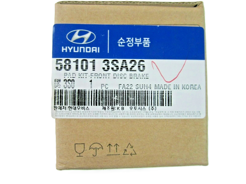 Genuine Front Disc Brake Pads Kit for SONATA 58101-3SA26, 581013SA26
