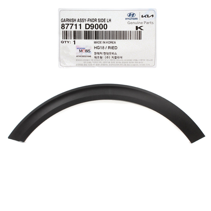 Front Fender Flare Molding LEFT for 2017-2022 Kia Sportage 87711D9000