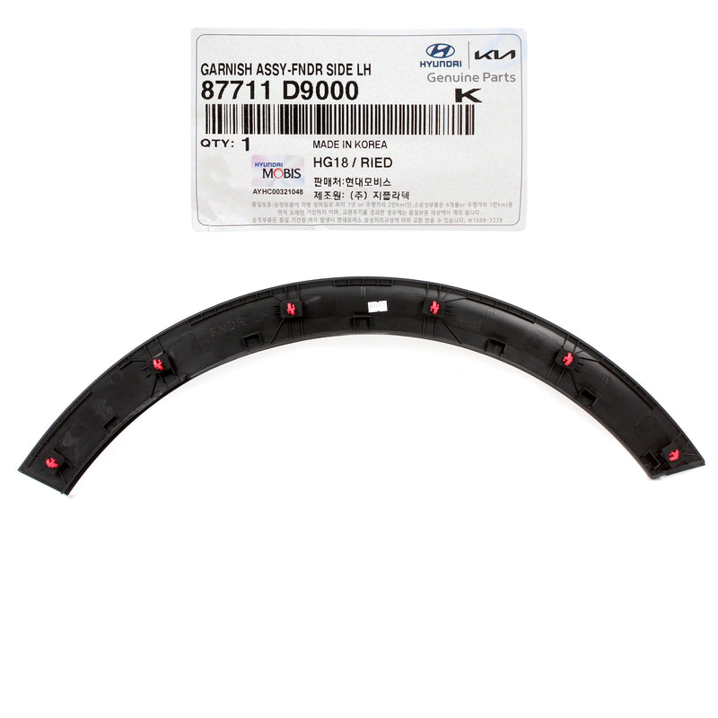 Front Fender Flare Molding LEFT for 2017-2022 Kia Sportage 87711D9000