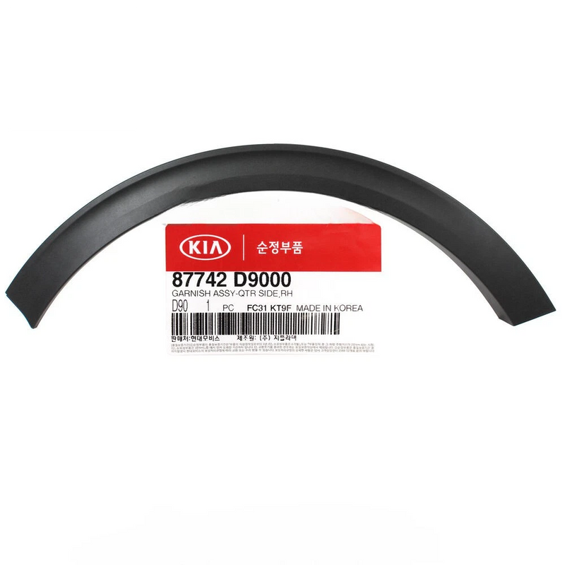 Genuine 87742D9000 Rear Fender Flare Molding Right For Kia Sportage 2017-2022