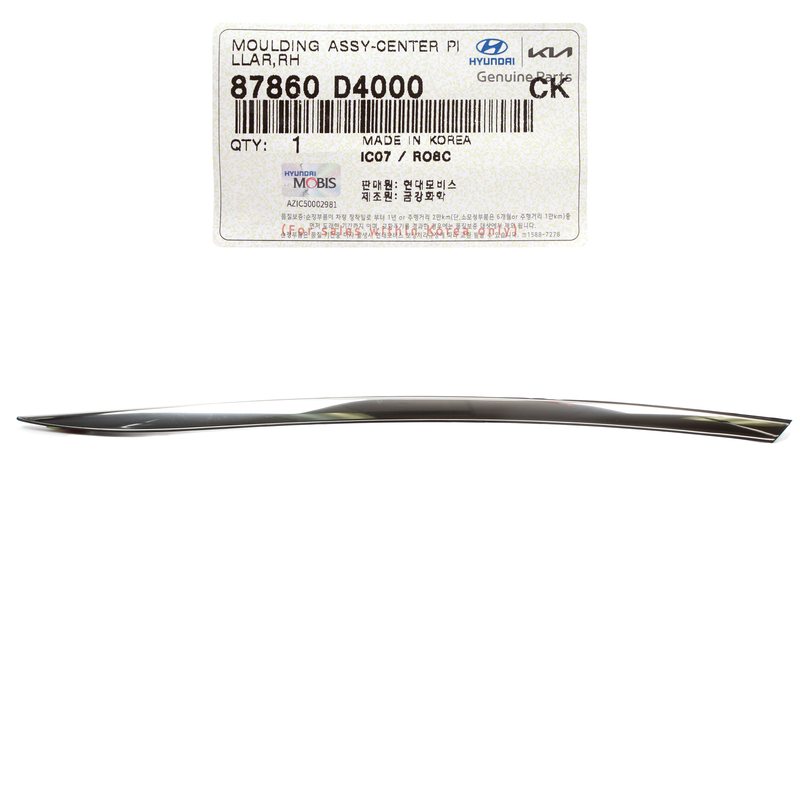 Genuine OEM Kia 87860 D4000 RH Passenger Rear Pillar Molding 2016-2020 Optima
