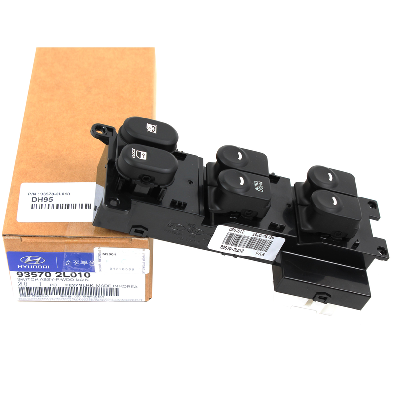 Genuine Power Window Main Switch for 2009-2012 Hyundai Elantra 93570-2L010