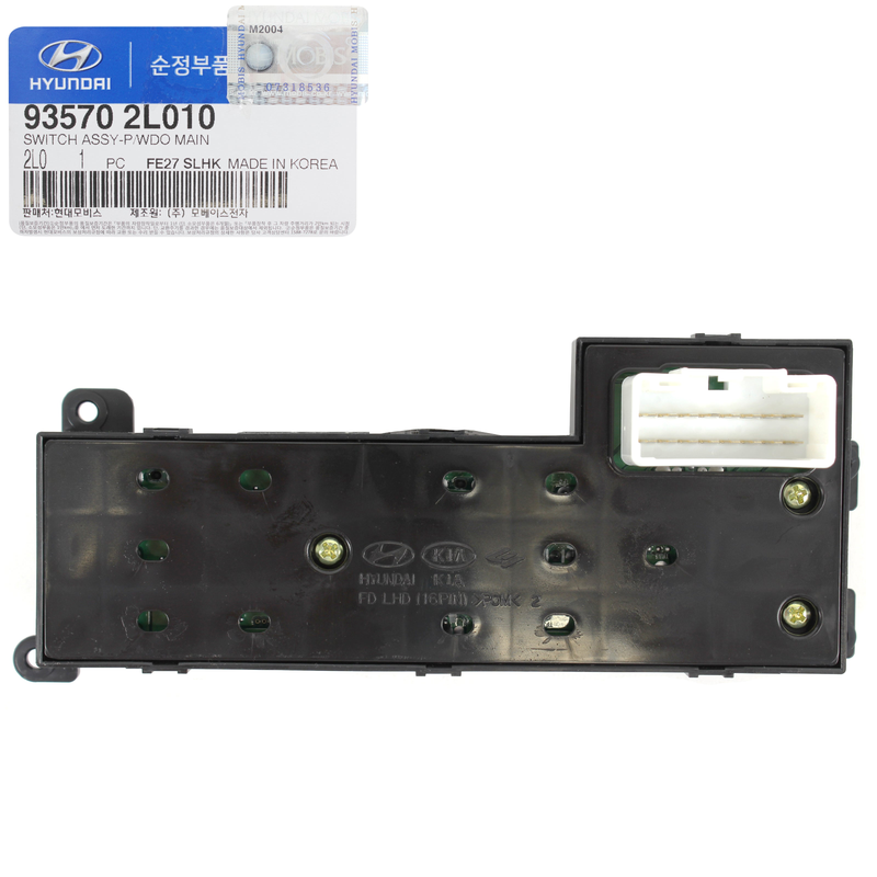 Genuine Power Window Main Switch for 2009-2012 Hyundai Elantra 93570-2L010