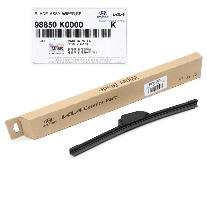 REAR Wiper Blade for 2019 2020 2021 2022 Kia Soul 98850K0000