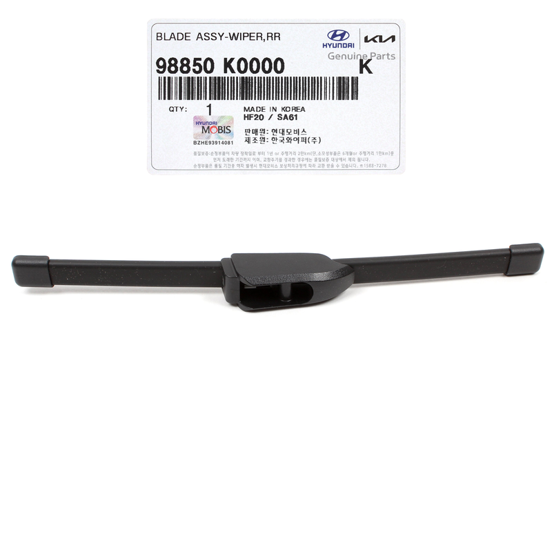 REAR Wiper Blade for 2019 2020 2021 2022 Kia Soul 98850K0000