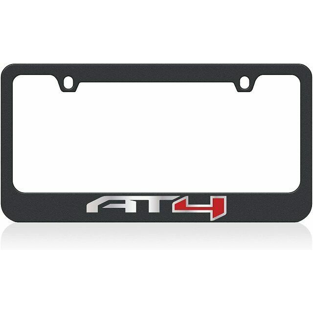 Eurosport Daytona Black License Plate Frame for GMC AT4