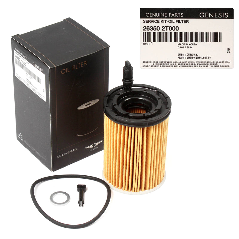 Oil Filter Kit For 2021-2024 G80 GV70 GV80 Stinger 2.5L 263502T000 GENUINE